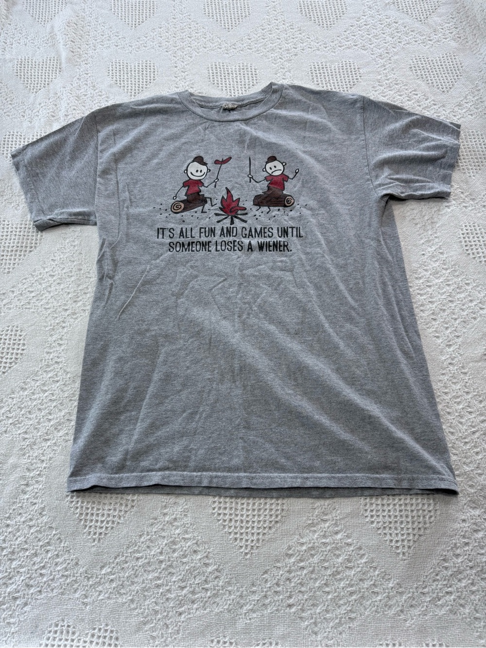 “It’s all fun and games…” Funny Graphic Tee (M)
